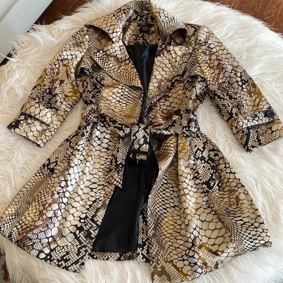 ROBERT LOUIS silky snake pattern jacket - Picture 1 of 16